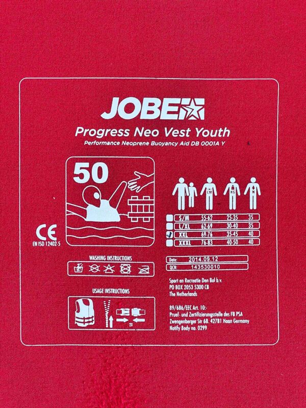 Kinder-Schwimmweste Jobe 2XL, Progress Neo Vest Youth, 2nd-Hand – Bild 4